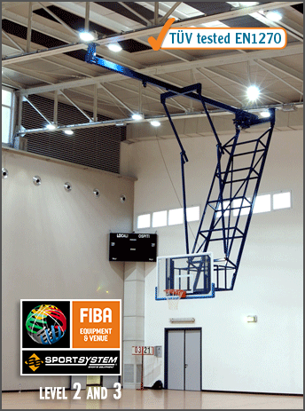 Strešný basketbalový kôš S04070