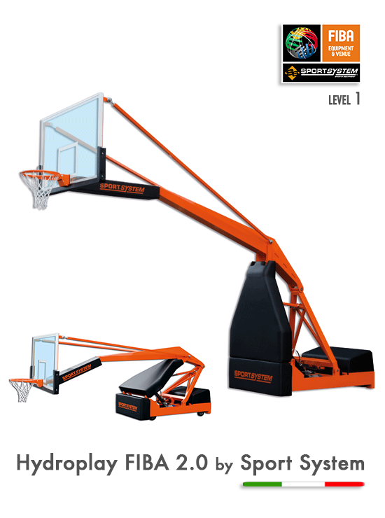 Prenosný basketbalový kôš HYDROPLAY FIBA 2.0