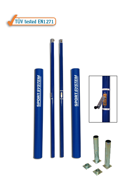 Lakovaný oceľový volejbalový systém S04726