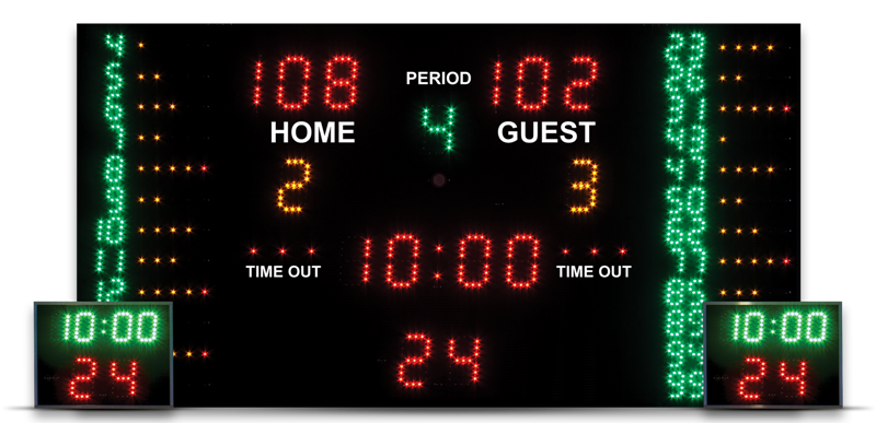 Svetelná tabuľa basketbal complet