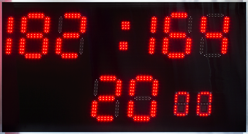 Svetelná tabuľa Rugby